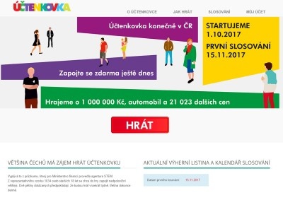 Web loterie k EET, Uctenkovka.cz